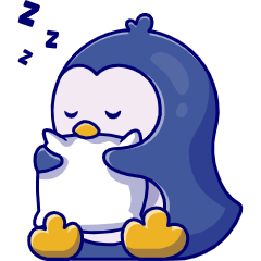 Sleepy pinguim